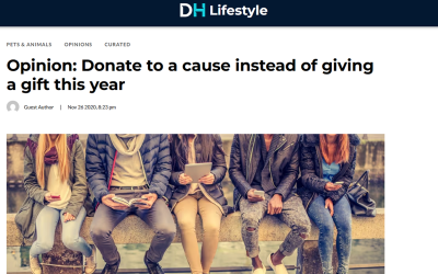 Opinion: Donate to a cause instead of giving a gift this year