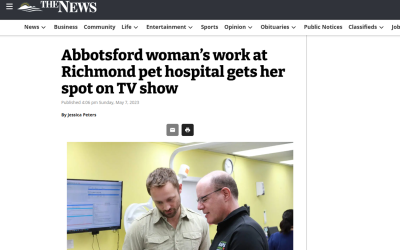 Abbotsford woman’s work at Richmond pet hospital gets her spot on TV show