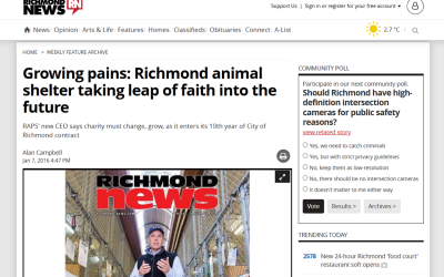 Growing pains: Richmond animal shelter taking leap of faith into the future